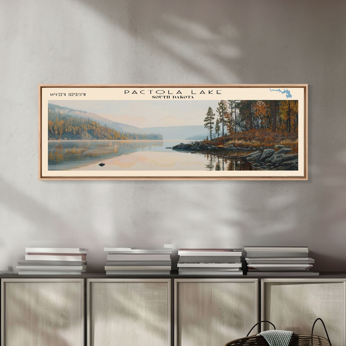Pactola Lake South Dakota Panoramic Travel Poster - Image 3