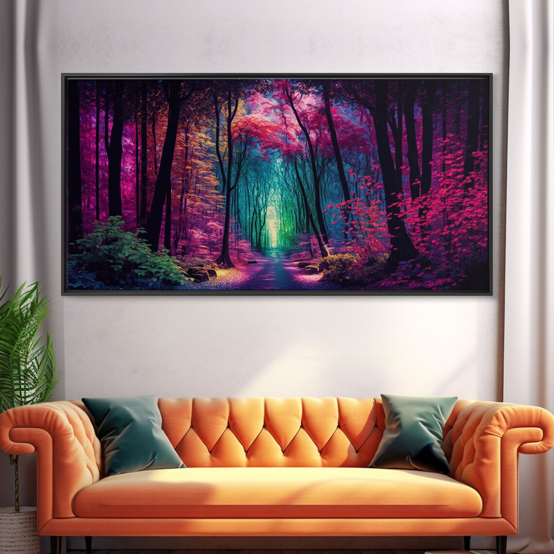 Secret Grove Fantasy Forest Landscape Art Print - Image 5