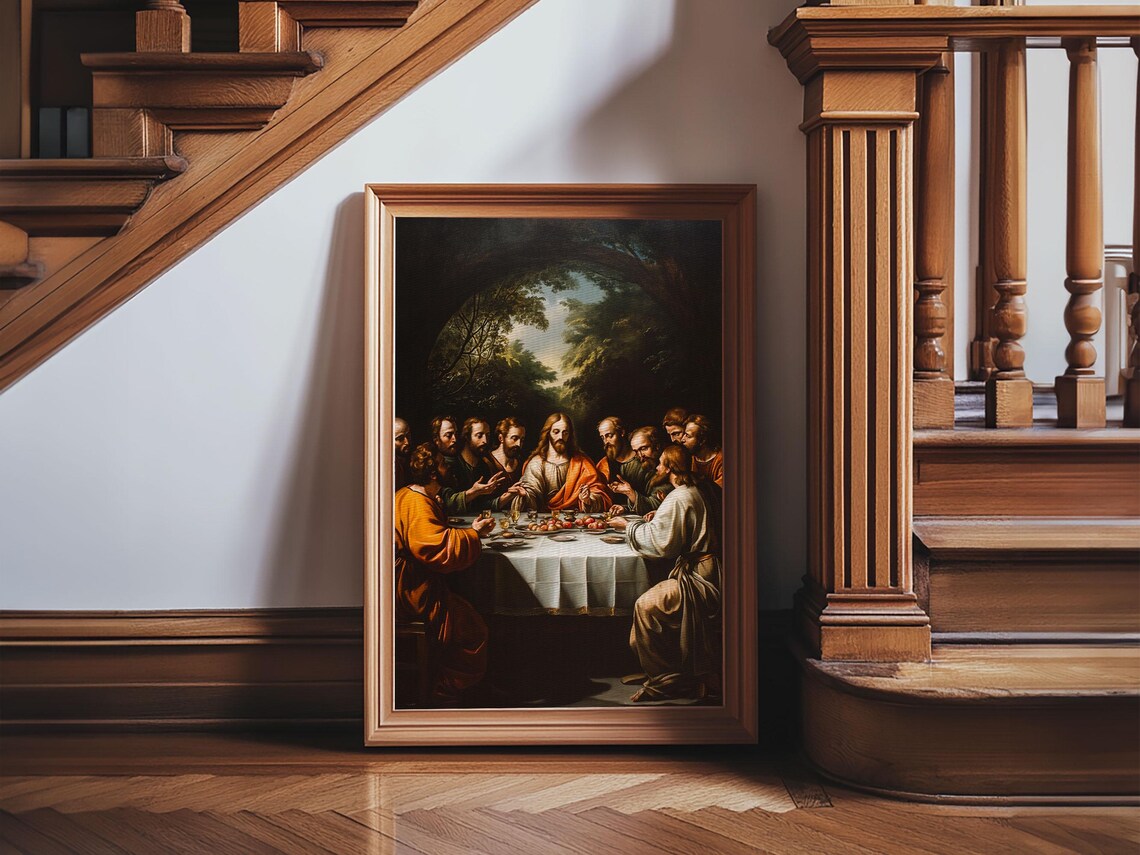 The Last Supper Christmas Christian Art Print - Image 5