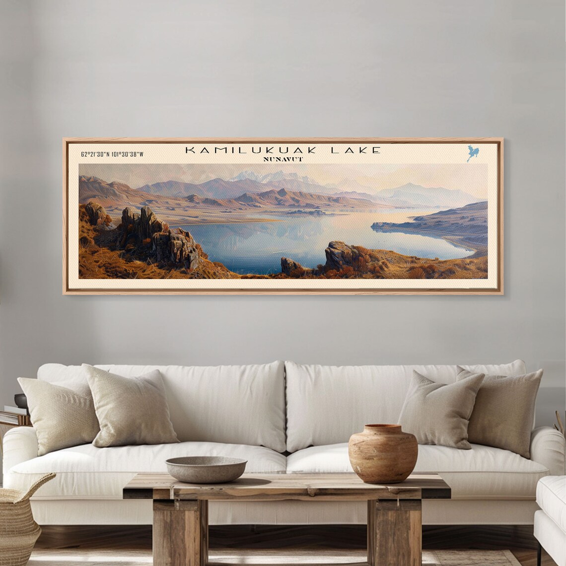 Kamilukuak Lake Nunavut Arctic Tundra Golden Hills Sunset Poster - Image 5