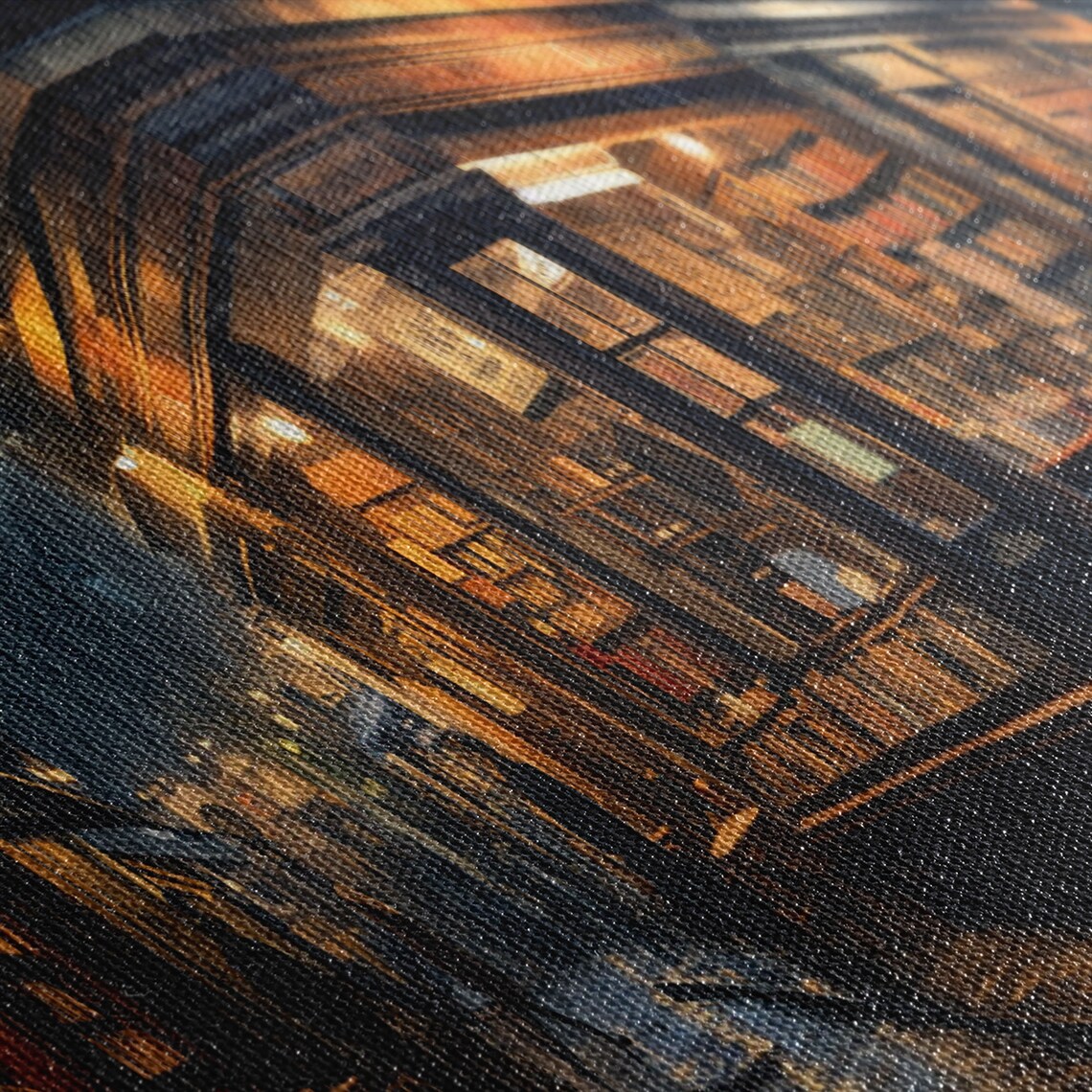 Book Shop In Paris, Victorian Oil Painting Art Print - Image 2