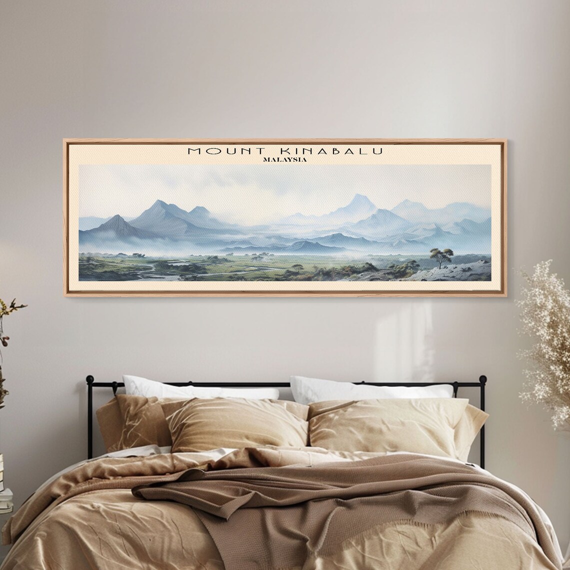 Mount Kinabalu Panoramic Travel Poster, Malaysia - Image 2