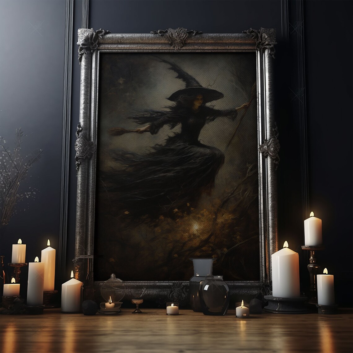 Spooky Season Witch Decor Halloween Art Print - Image 4
