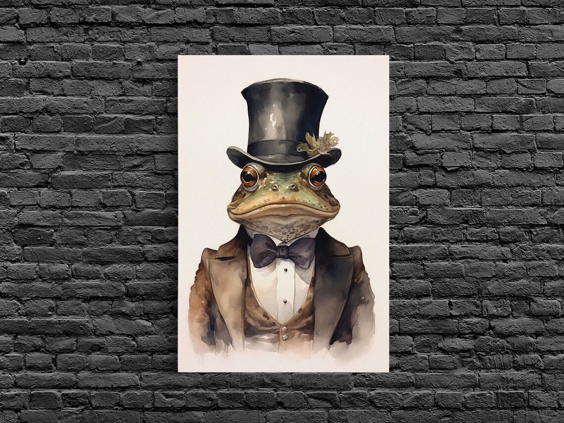 Toad Victorian Portrait, Vintage Style Art Print - Image 3