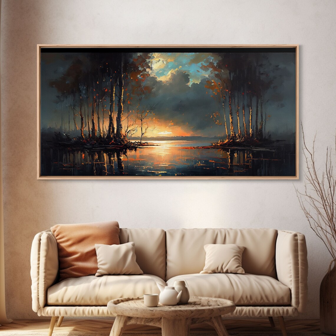 Moody Landscape Vintage Style Wall Art Print - Image 4