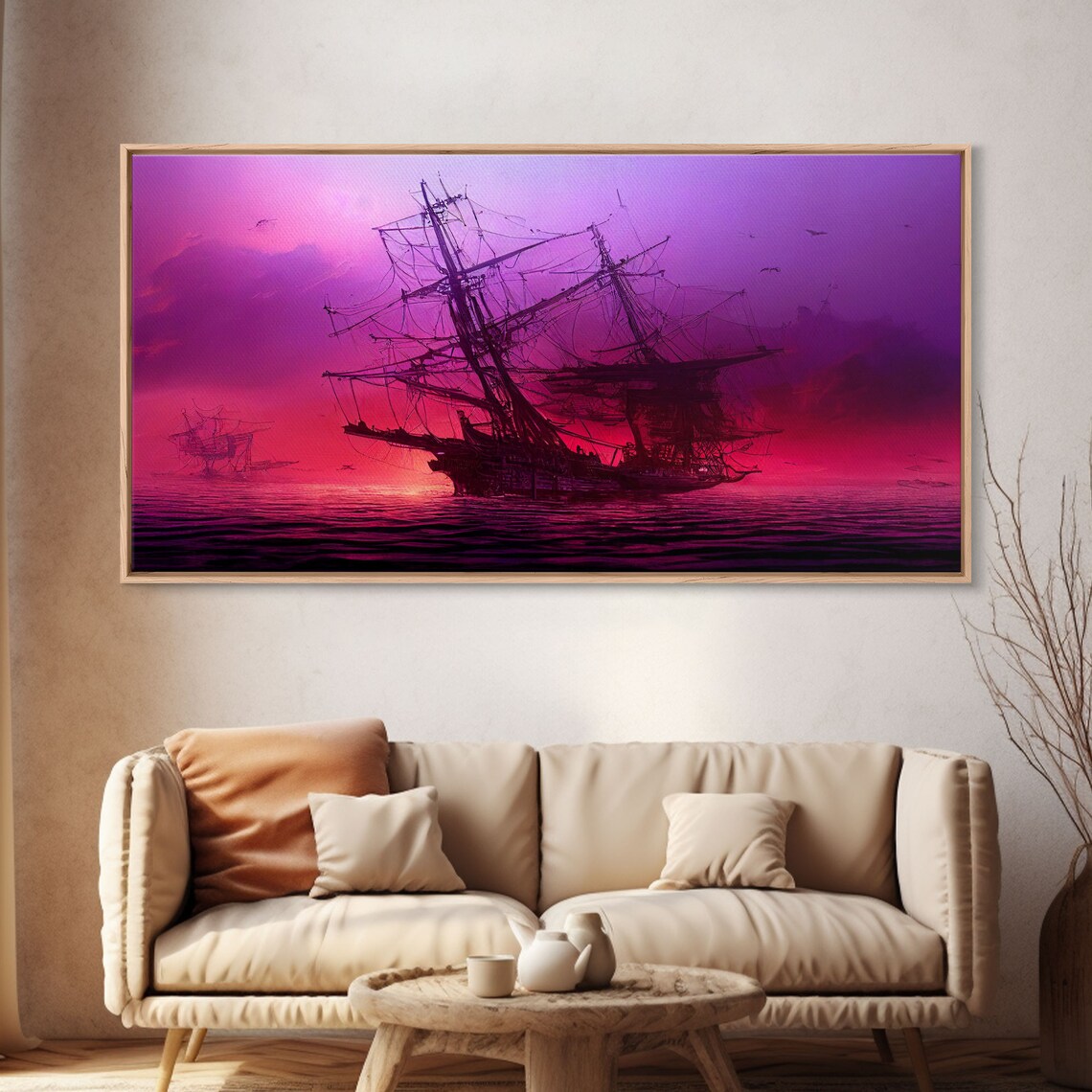 Outrun Style Ghost Ship, Abandoned Pirate Ship - Image 4