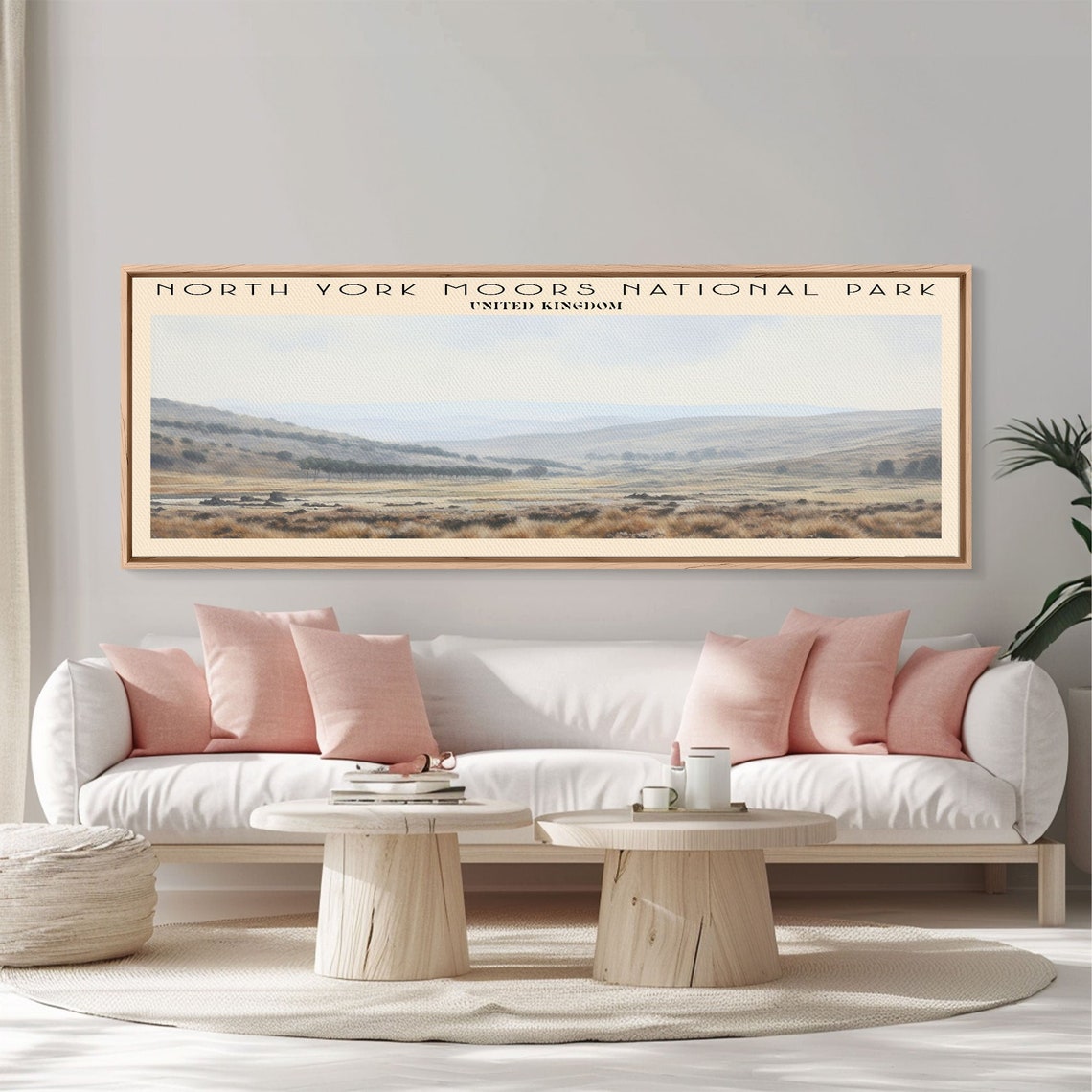 North York Moors UK Rolling Heather Moorland Hills Retro Travel Poster - Image 6