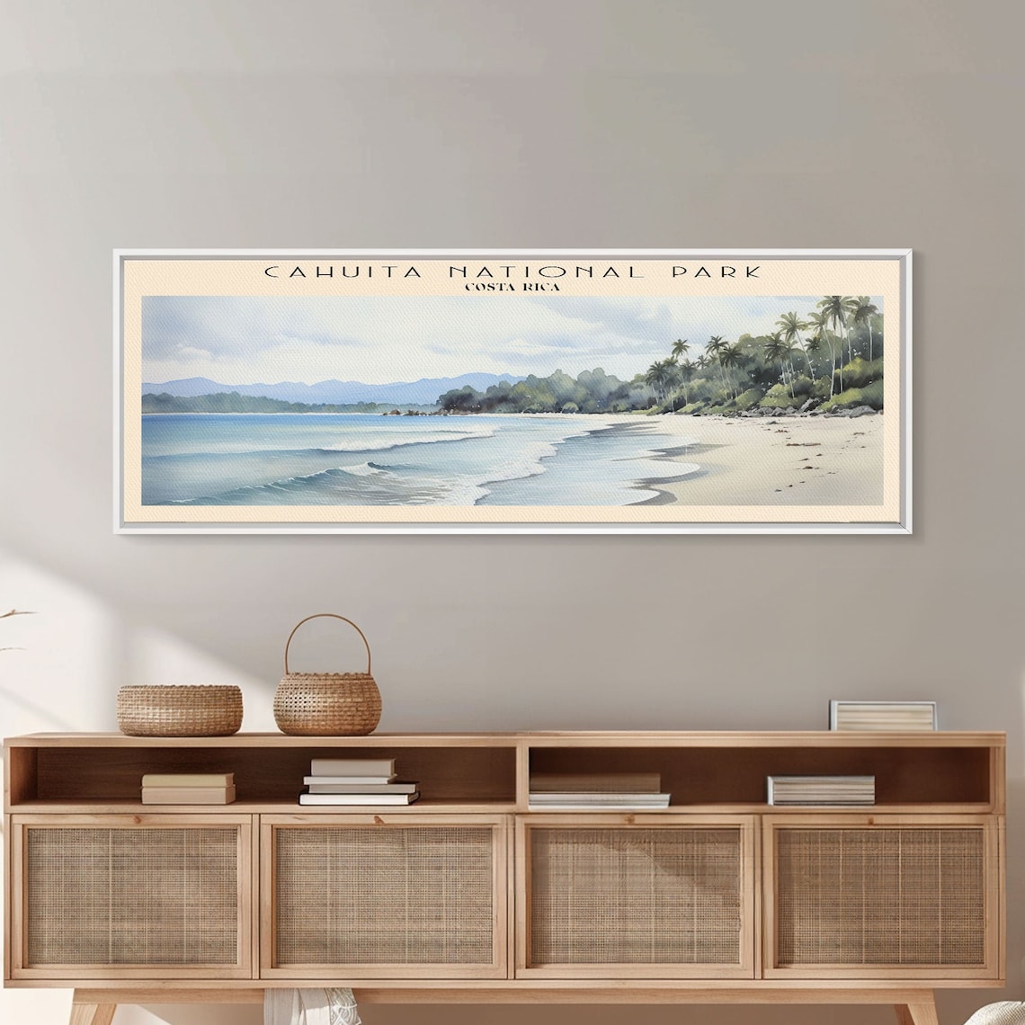 Cahuita National Park Costa Rica Palm Beach Turquoise Water Travel Poster - Image 5