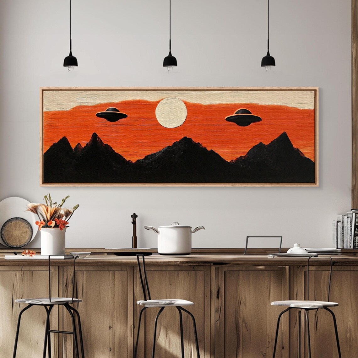 Flying Saucers or UFOs Nursery Wall Art Print - Image 5