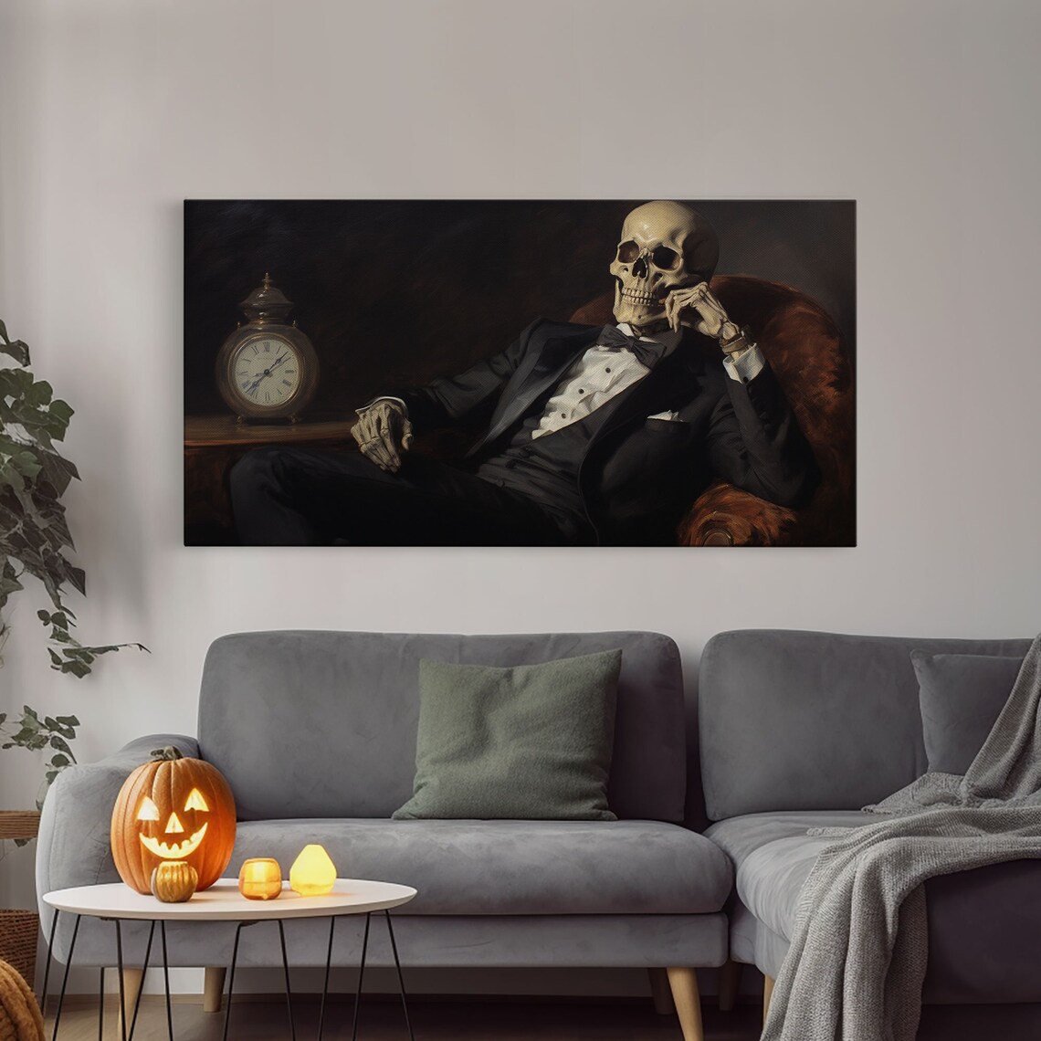 Renaissance Skeleton, Dark Academia Poster Print - Image 4
