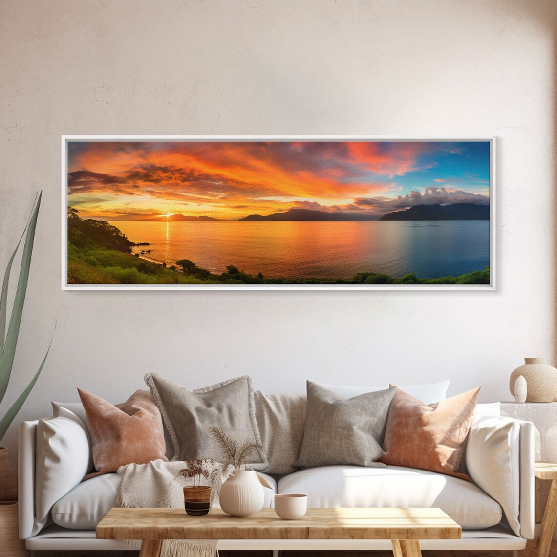 Costa Rica Sunset Ocean Mountains Golden Hour Coastal Photo Print - Image 5