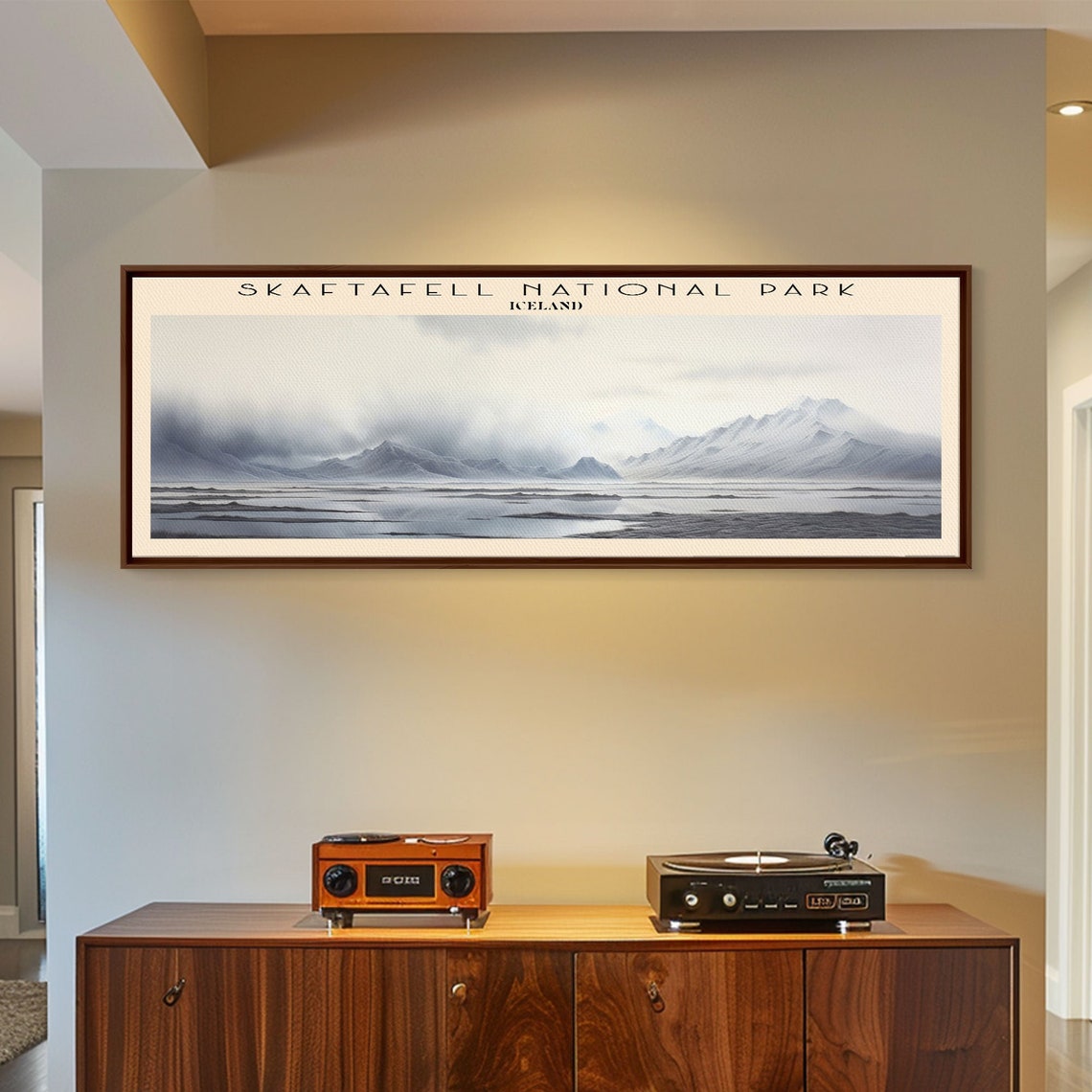 Skaftafell National Park Iceland Glacial Plain Moody Mountain Poster - Image 4