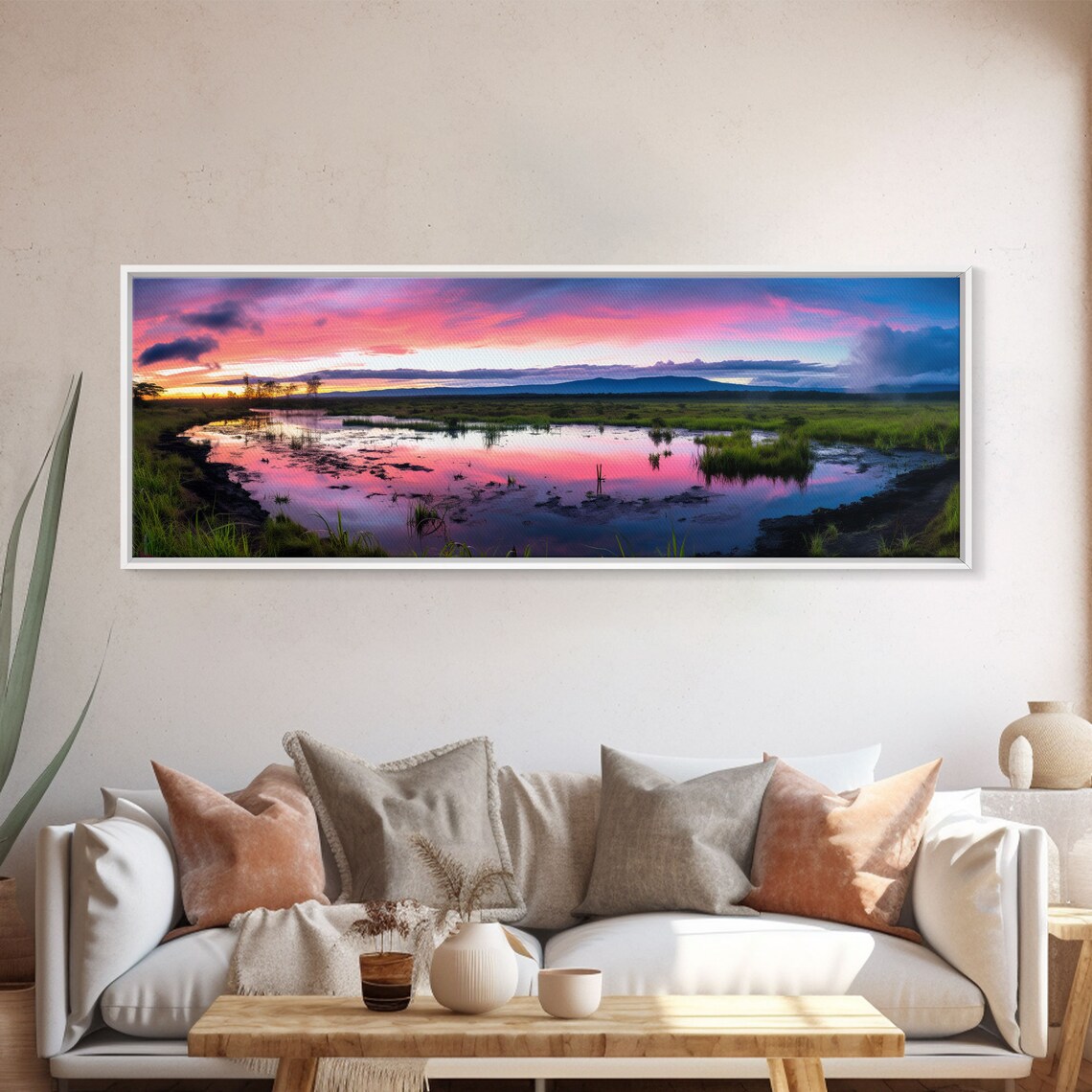 Hawaii Volcanoes National Park Sunset Wetland Pools Pink Sky Poster - Image 5