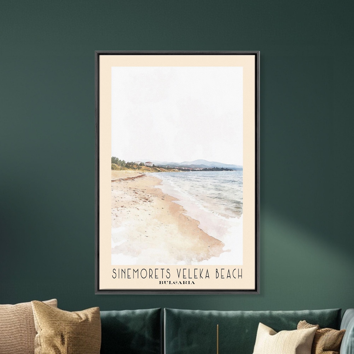 Sinemorets Veleka Beach Bulgaria Soft Sand Calm Shore Minimalist Poster - Image 5