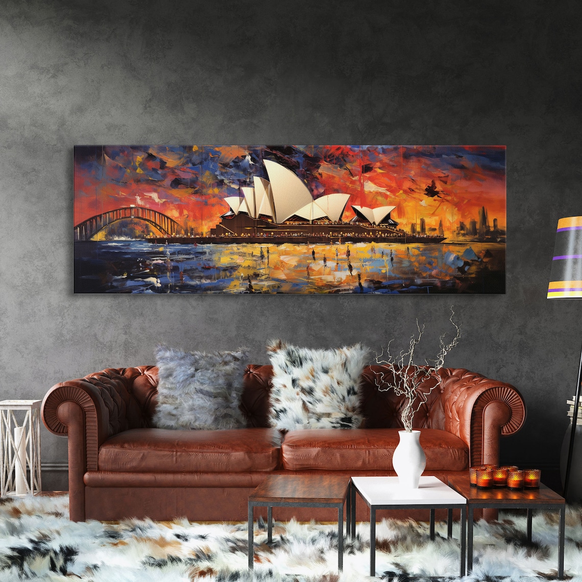 Sydney Opera House, Van Gogh-Inspired Australia Art Print - Image 3