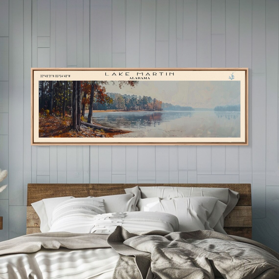 Lake Martin Alabama Scenic Lakeside Art Print - Image 5