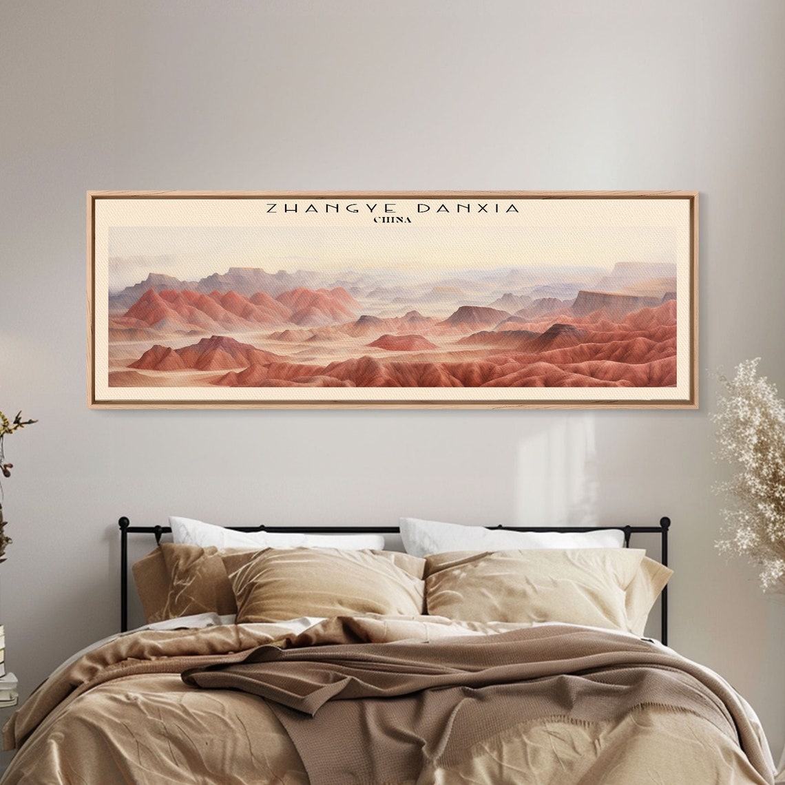 Zhangye Danxia China Rainbow Red Mountains Desert Panoramic Poster - Image 5