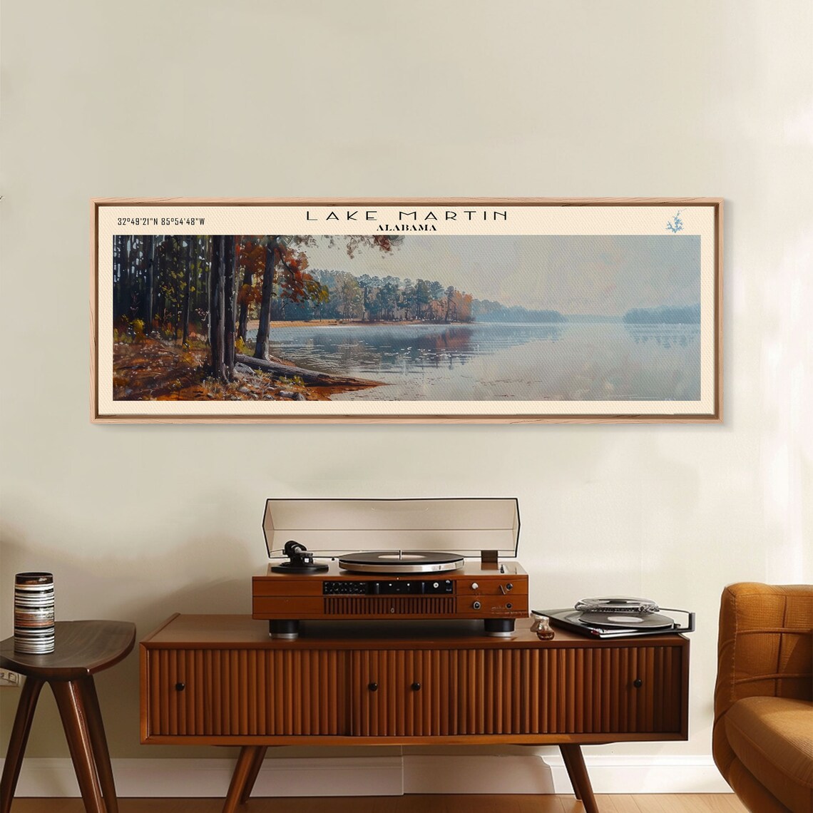 Lake Martin Alabama Scenic Lakeside Art Print - Image 4