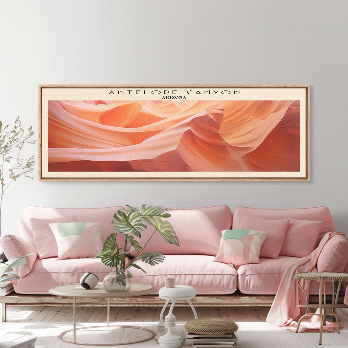 Antelope Canyon Arizona Flowing Sandstone Curves Panoramic Poster - Image 2