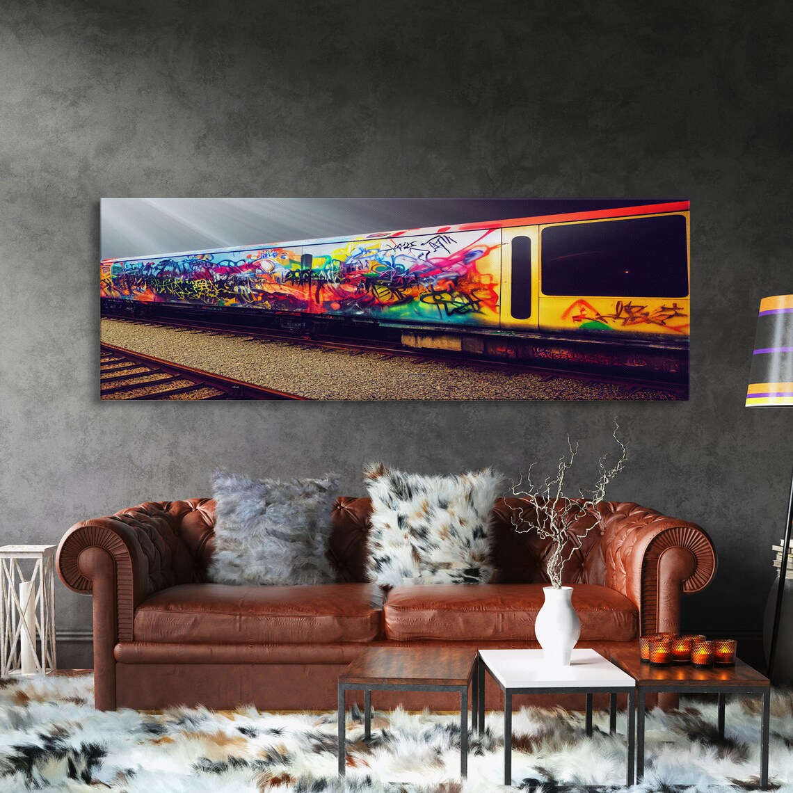 Train Box Car Graffiti Art Print, Panoramic - Image 3
