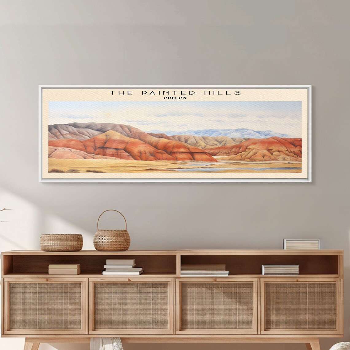 The Painted Hills Retro Travel Poster, Panoramic - Image 3