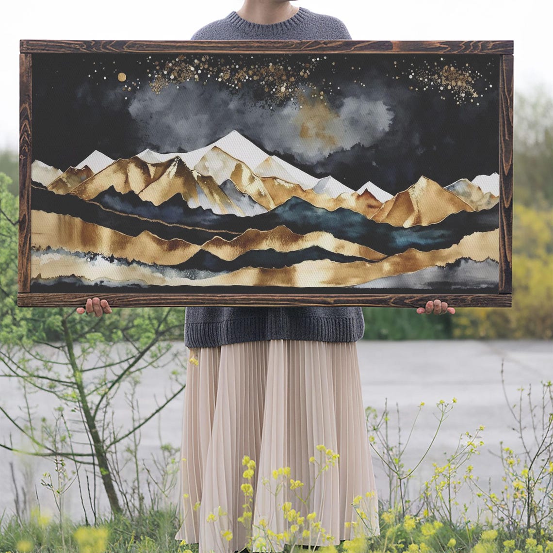 Monarch Mountain Print Framed Wall Art Idaho Mountains Titus Mountain Wilderness Mountain Mountain Landscape Art - Image 2
