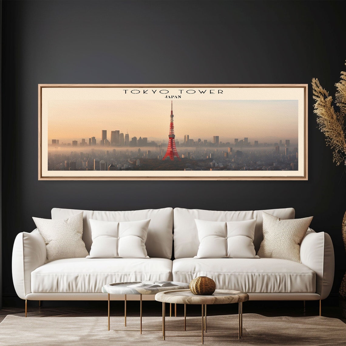 Tokyo Tower Japan City Skyline Sunrise Haze Panoramic Travel Poster - Image 6