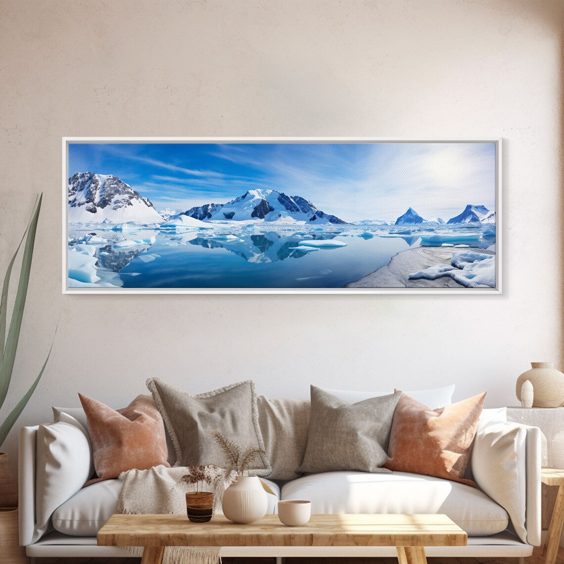 Antarctica Sunset Photography, Winter Decor Art Print - Image 5