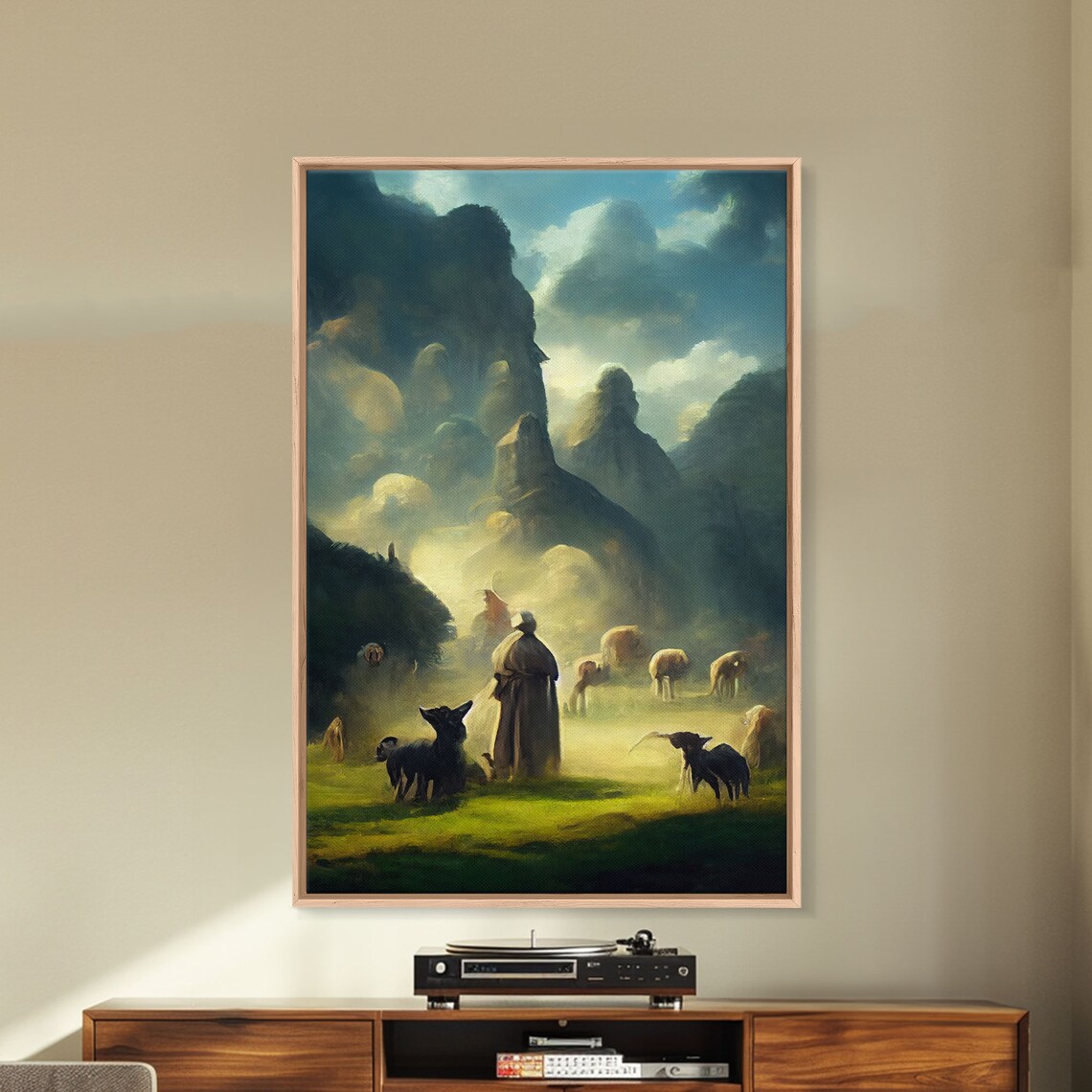 The Shepherd And His Flock - Abstract Art Print - Image 5