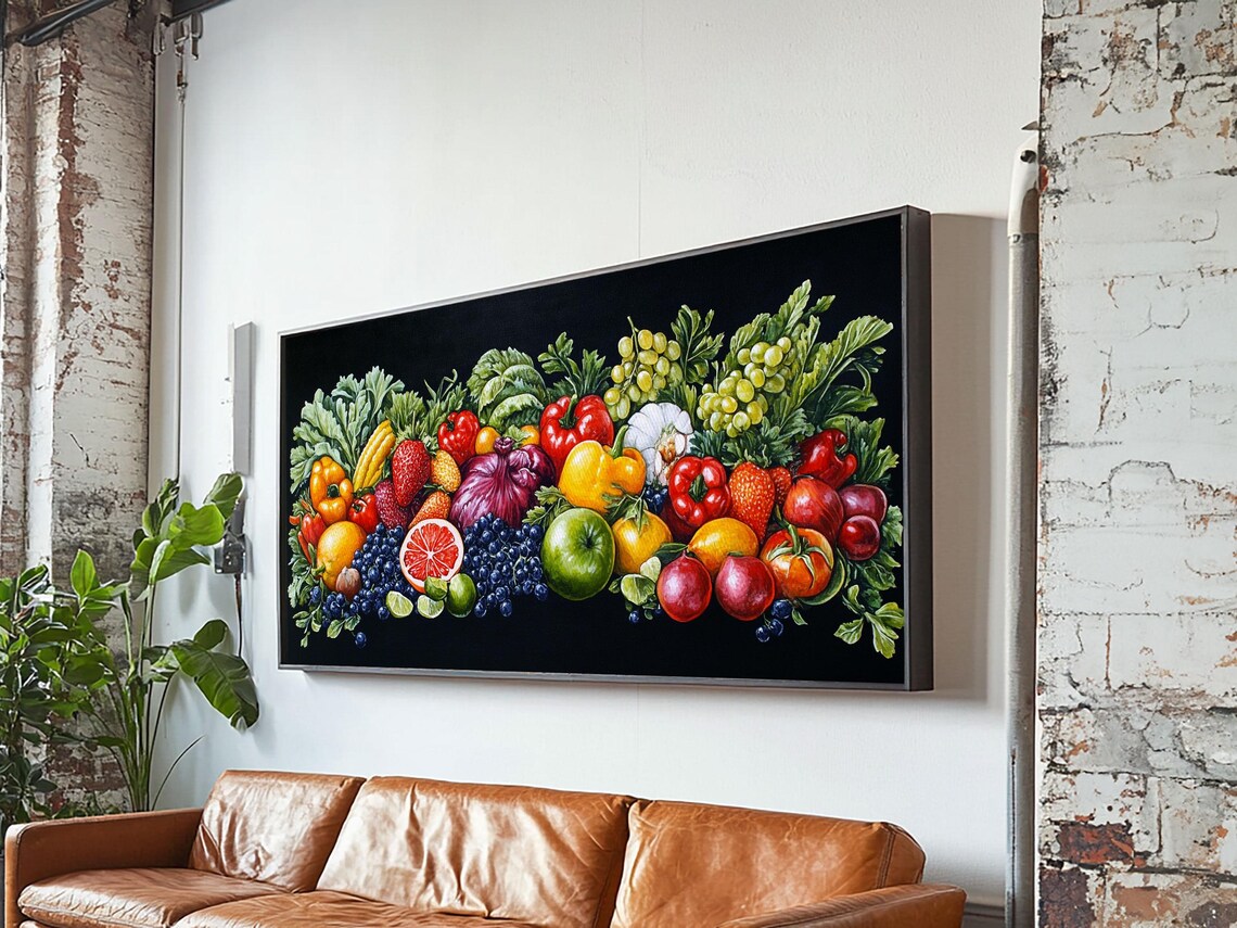 Fruits And Vegetables Wall Art Print Kitchen Decor Kitsch Decor Kitchen Wall Art Dining Room Decor Modern Farmhouse Kitchen Art - Image 6