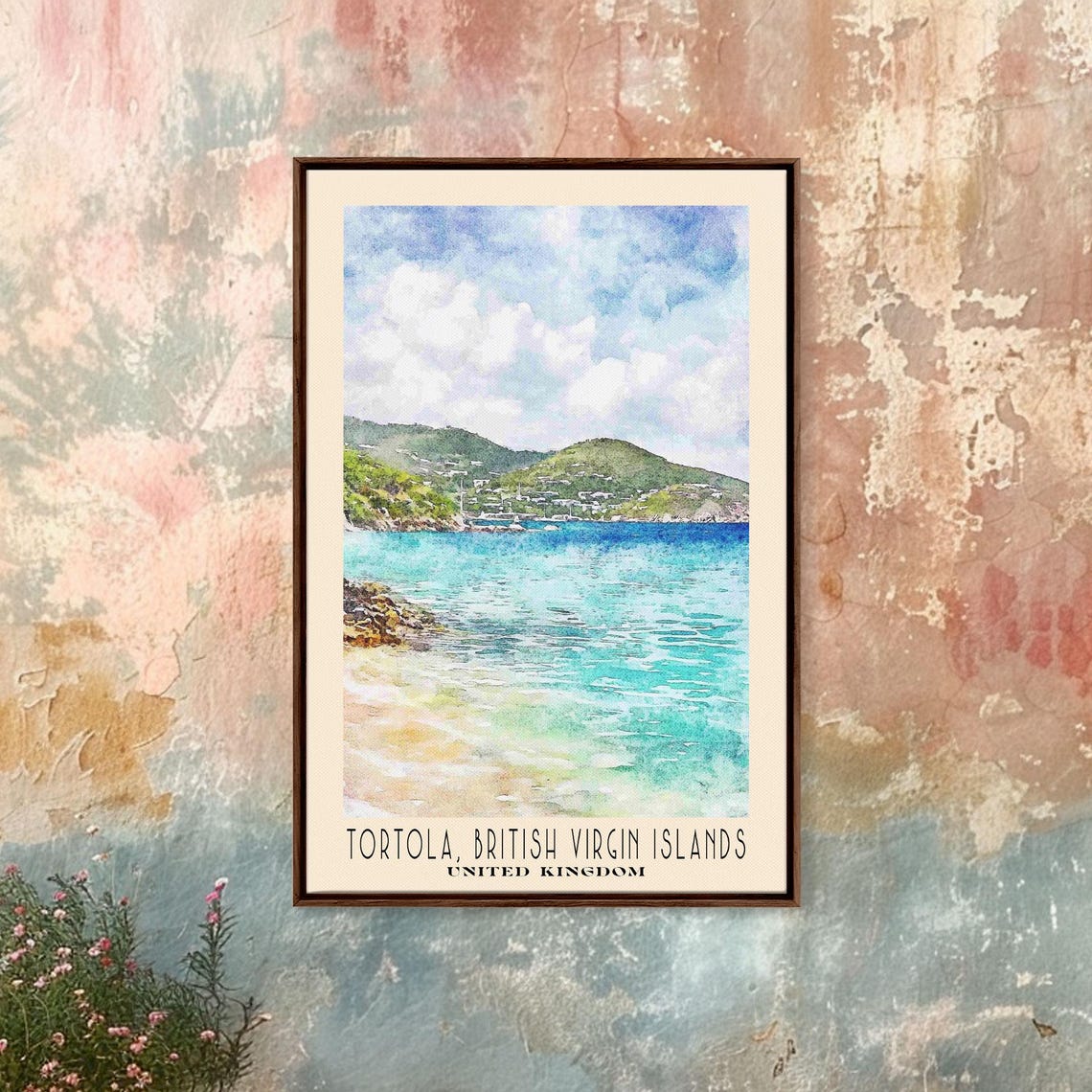 Tortola British Virgin Islands Turquoise Water White Sand Poster - Image 4