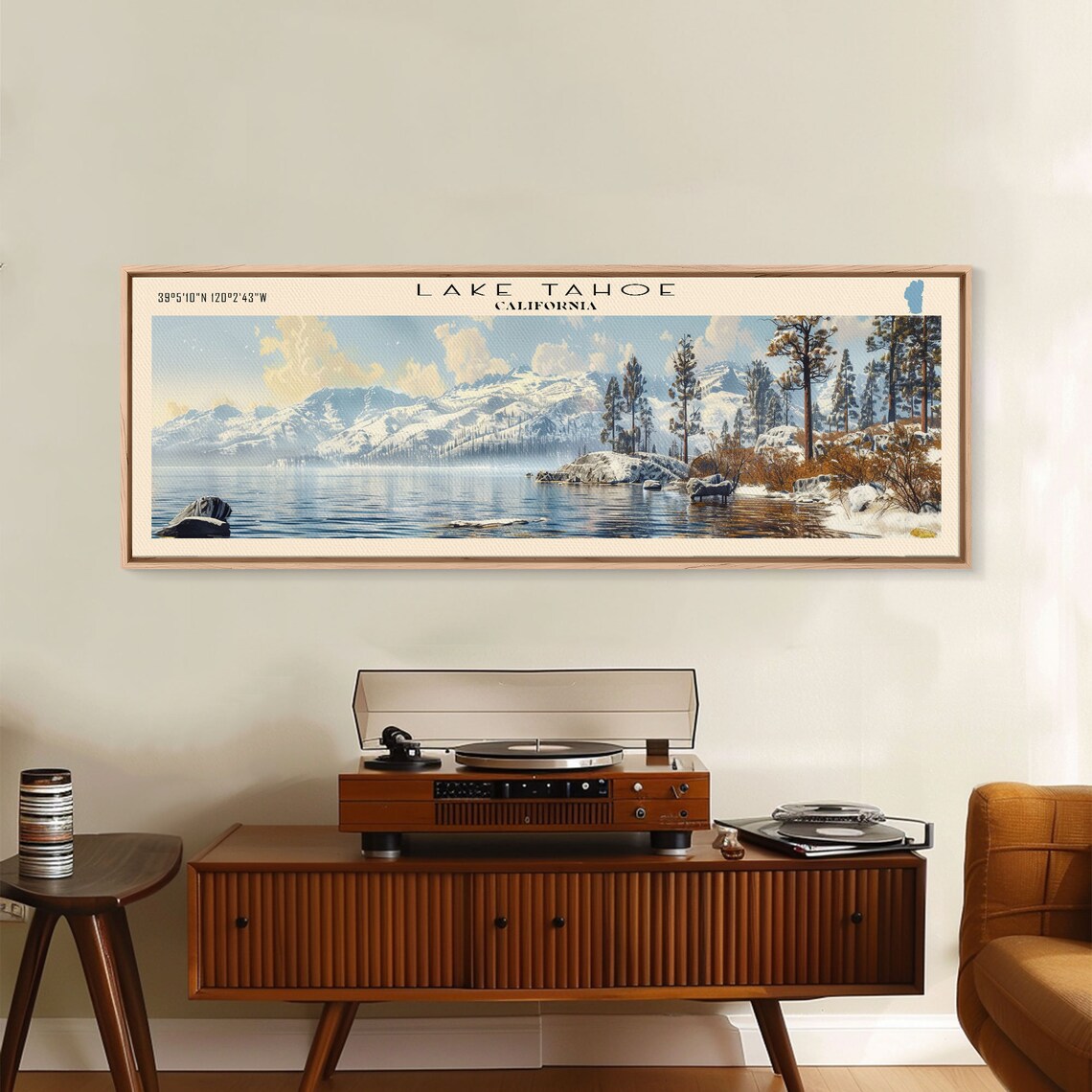 Lake Tahoe Travel Poster, Lake House Wall Art Print - Image 4