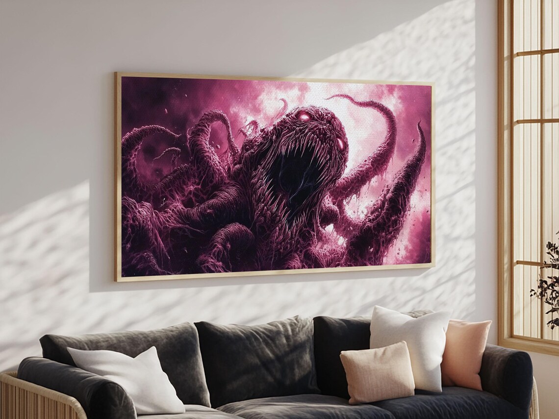 Cosmic Horror Art Print, Halloween Decor