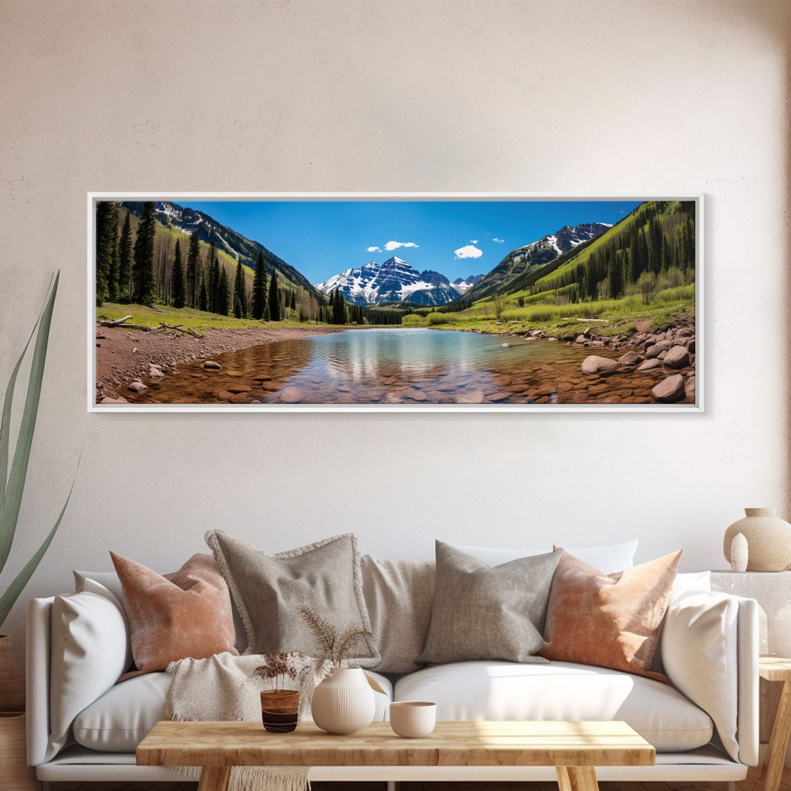 Maroon Bells Aspen Colorado Snow Peaks Lake Reflection View Poster - Image 4