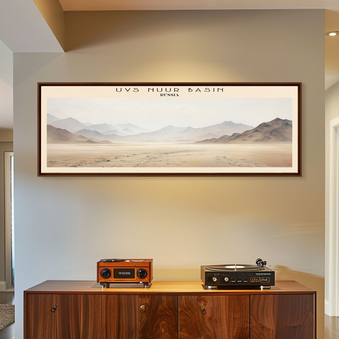 Uvs Nuur Basin Russia Vast Desert Steppe Mountain Panoramic Poster - Image 3