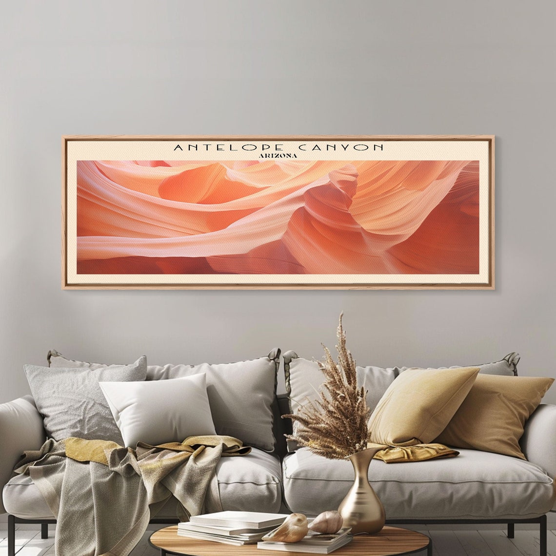 Antelope Canyon Arizona Flowing Sandstone Curves Panoramic Poster - Image 6