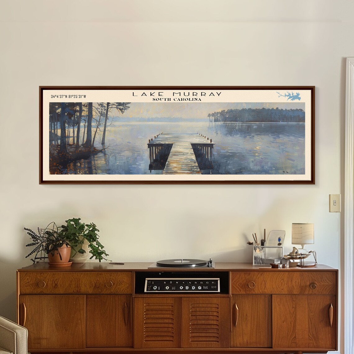 Lake Murray South Carolina Travel Poster, Landscape - Image 2