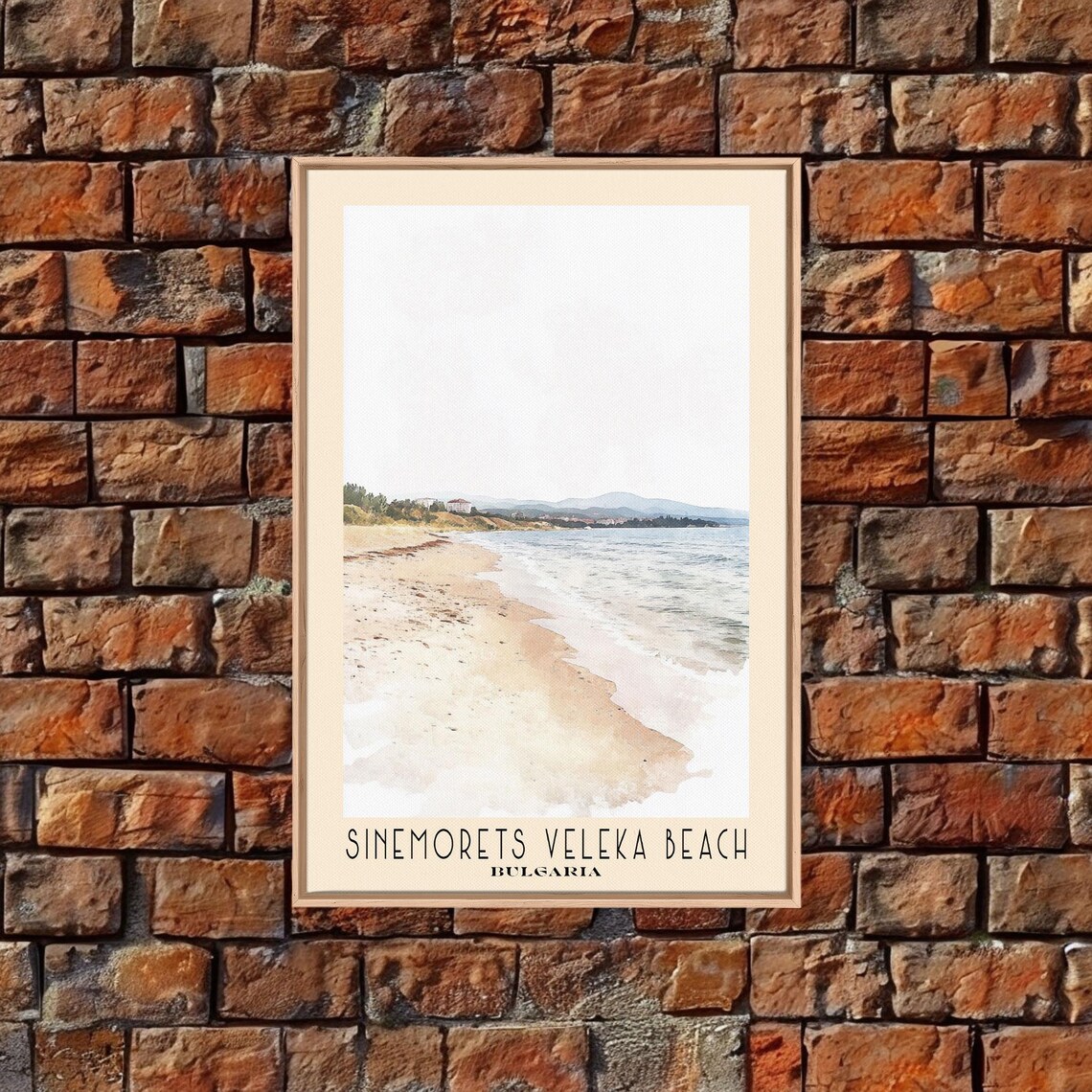 Sinemorets Veleka Beach Bulgaria Soft Sand Calm Shore Minimalist Poster - Image 4