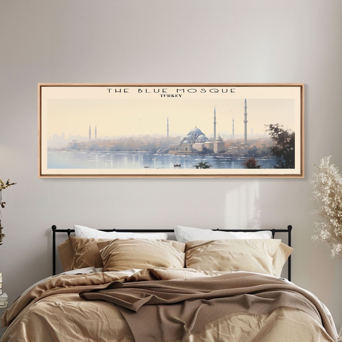 The Blue Mosque Turkey Istanbul Skyline Minarets Vintage Travel Poster - Image 6