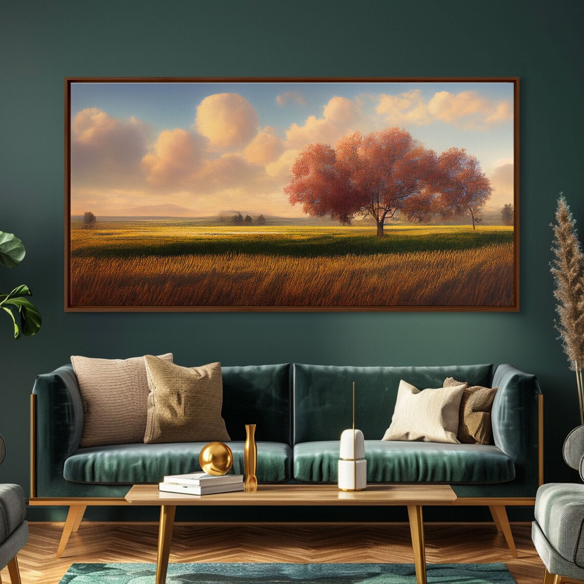 Lone Tree Texas Field, Texan Prairie Landscape - Image 2