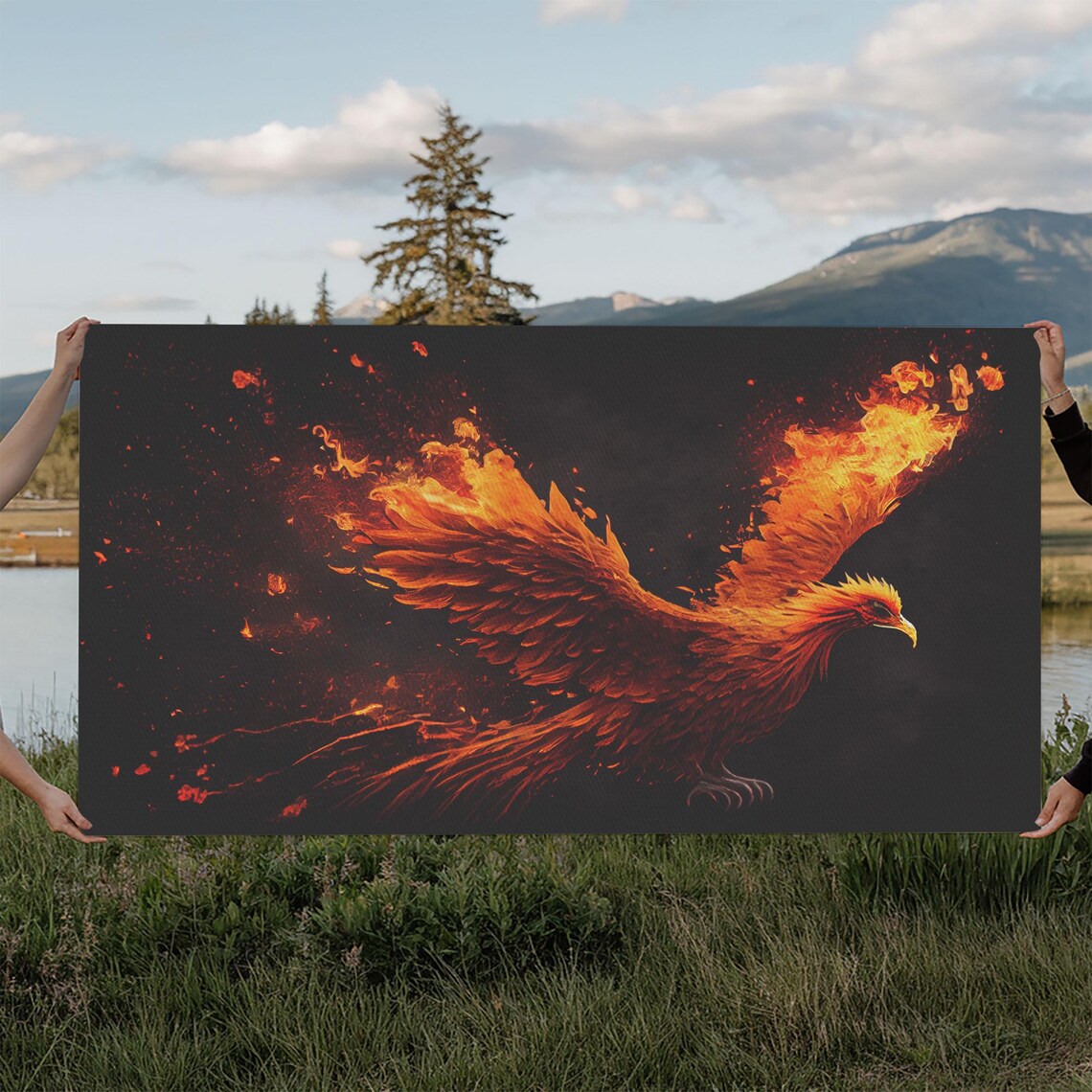 Phoenix Bursting Into Flames, Unique Gift