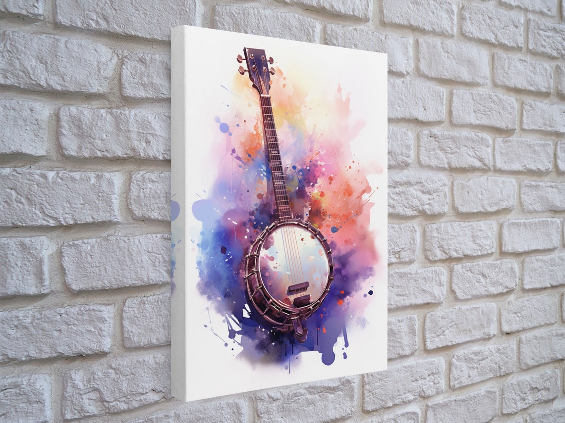 Banjo Gift Banjo Wall Art Print Country Music Art Guitar Art Banjo Poster Print Banjo Gifts Musical Art Southern Music Decor - Image 5
