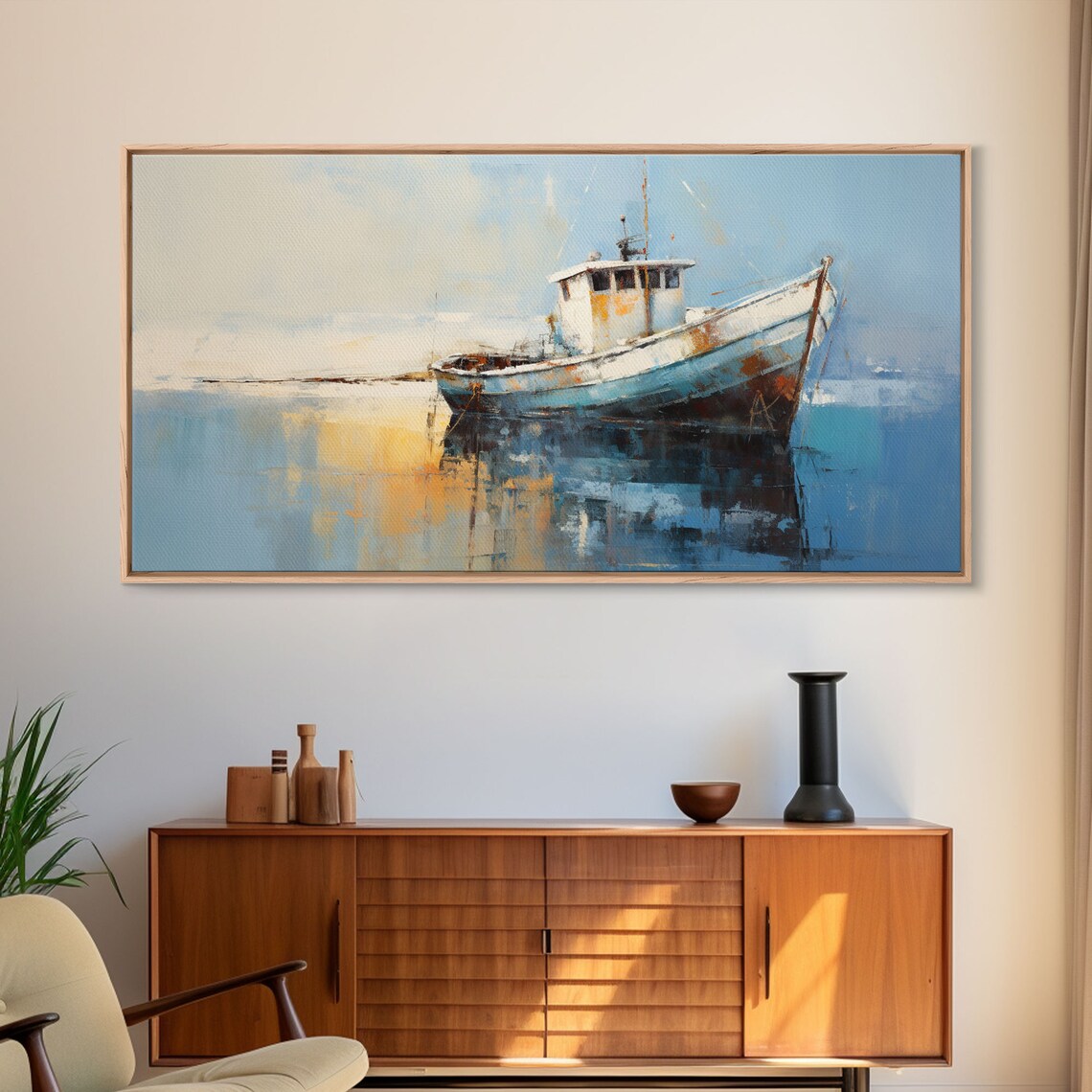 Old Wooden Ship Photography Art Print, Nautical Decor