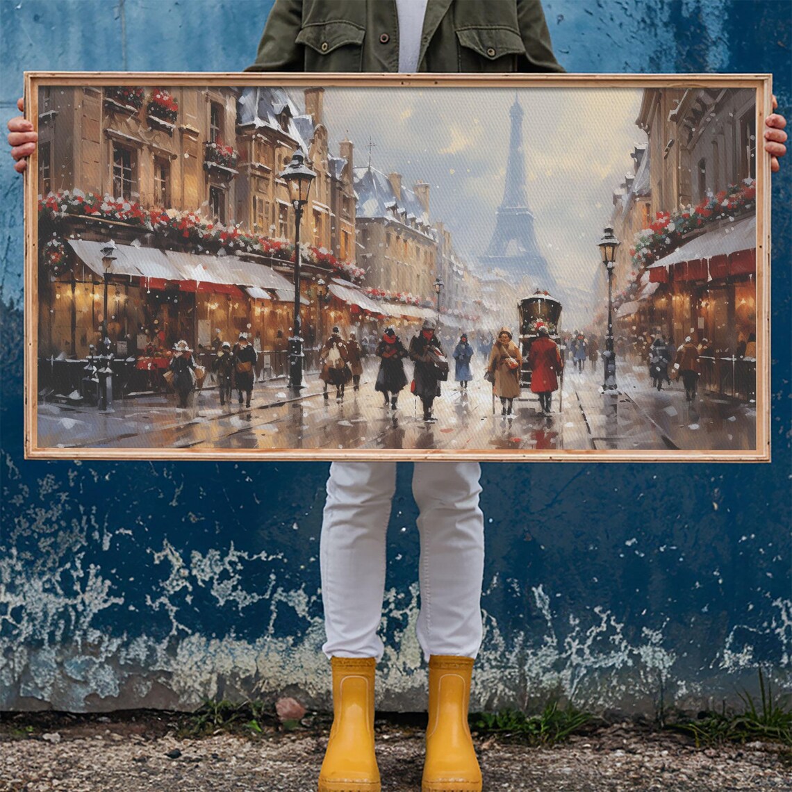 Winter Wonderland Paris in the Snow, Christmas Art Print - Image 6