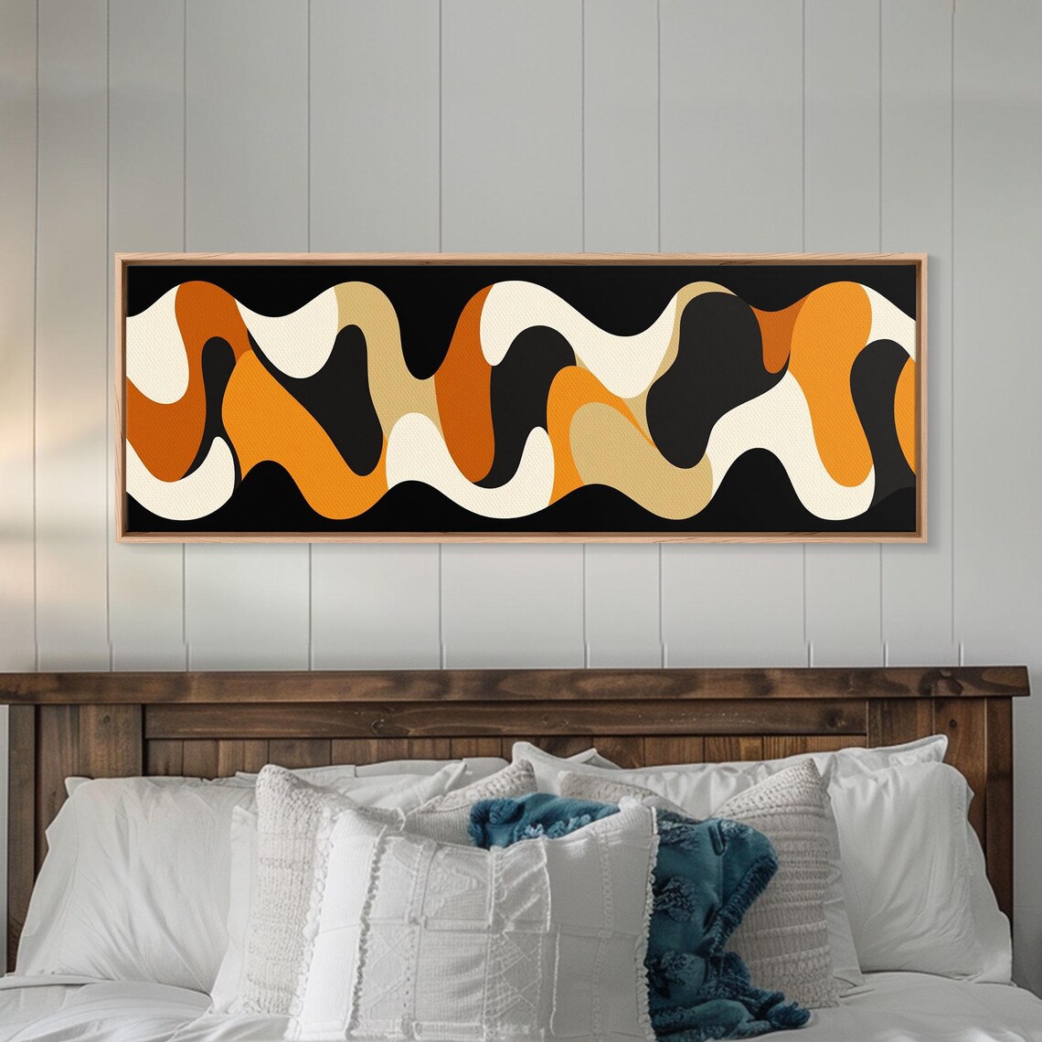 Amber Waves Boho Abstract, Mid-Century Style - Image 5