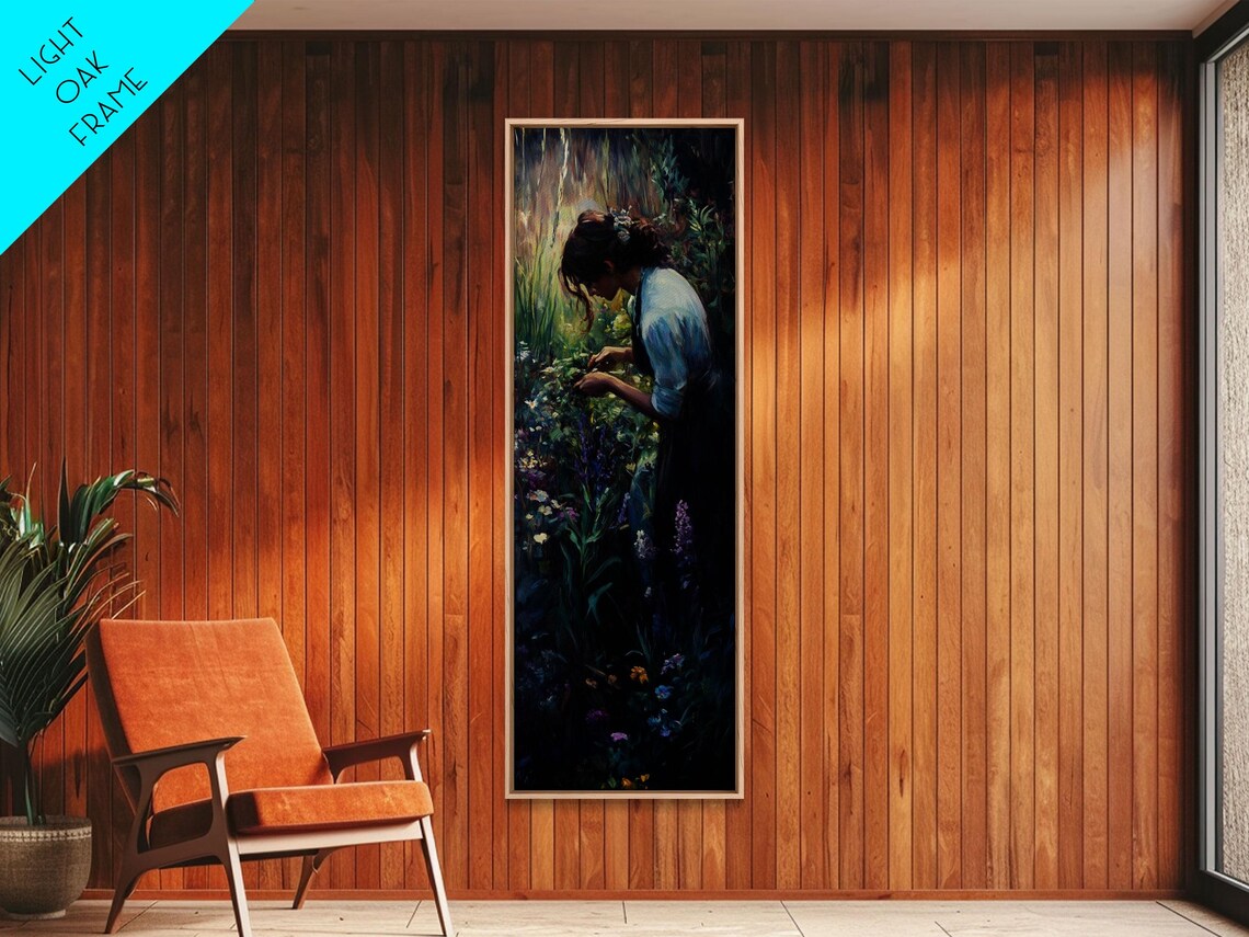 Woman In Flower Garden Impressionist Romantic Floral Art Poster - Image 5