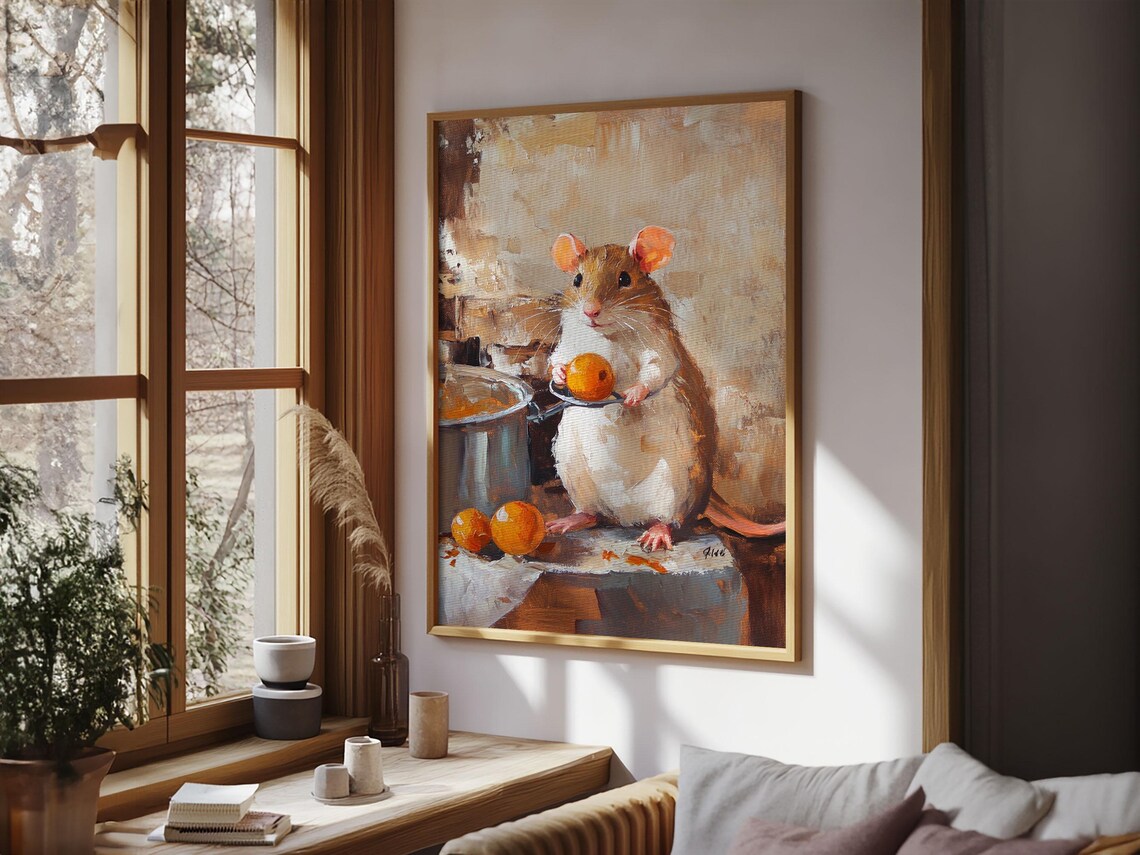 Rats With Jobs: Rat Chef Cooking Stew Art Print - Image 4