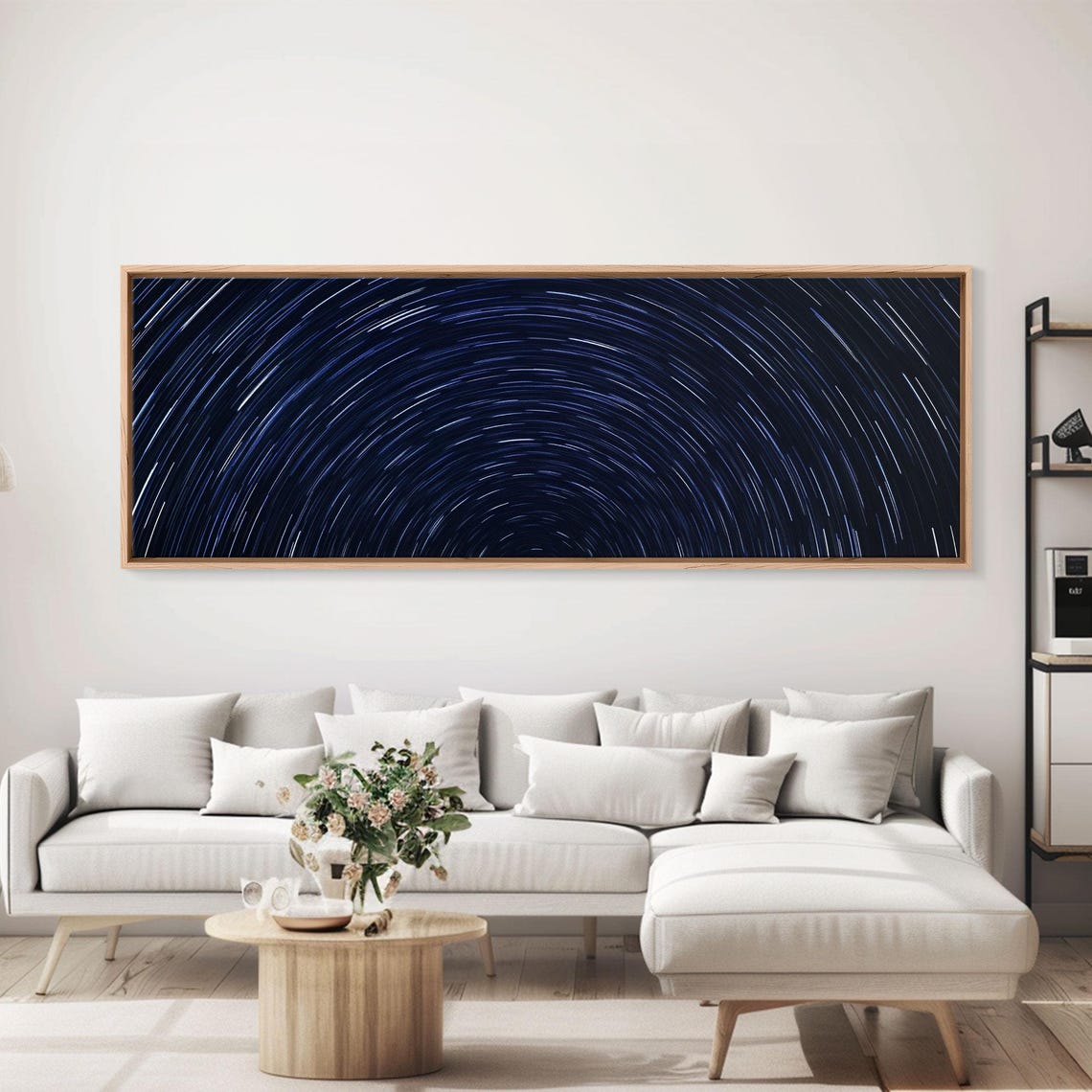 Star Trails Spiral Deep Blue Night Sky Long Exposure Photo Poster - Image 3