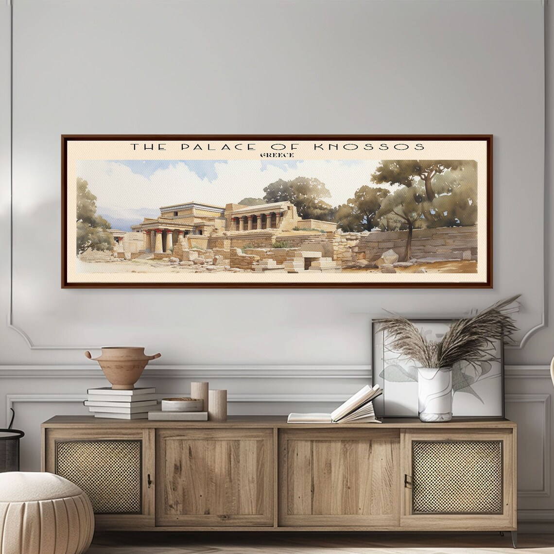 The Palace Of Knossos Retro Travel Poster Art Print - Image 2