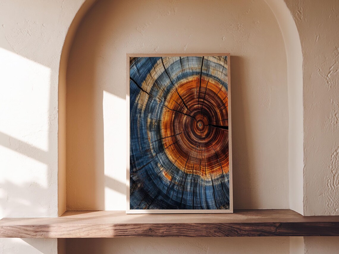 Tree Ring Print, Rustic Modern Farmhouse Art Print - Image 3